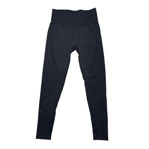 ACTA Wear Leggings Womens Medium Black Excellent Ribbed Seamless High Waisted